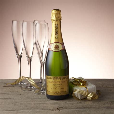 Champagne has put on its party clothes for the holiday season! Personalised Christmas Champagne By Intervino | notonthehighstreet.com