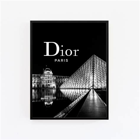 Dior Print Dior Wall Art Christian Dior Poster Dior Store Etsy