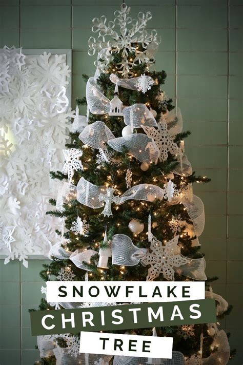 Snowflake Christmas Tree Crafts Mad In Crafts