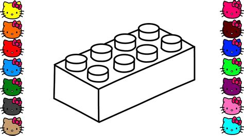 Lego Block Drawing And Coloring Pages For Kids Learn How To Draw Easy