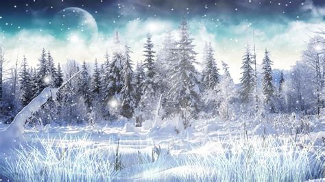 Animierte Tapete Schnee Animierte Wintertapete 1305x733 Wallpapertip