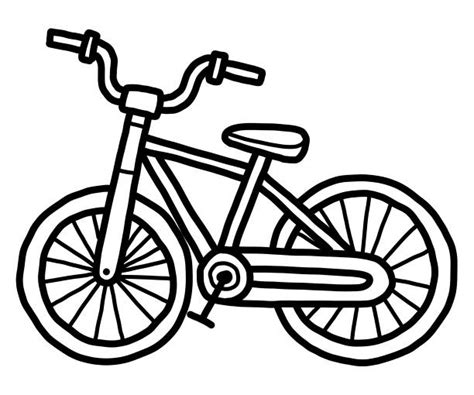 Black And White Bicycle Illustrations Royalty Free Vector Graphics