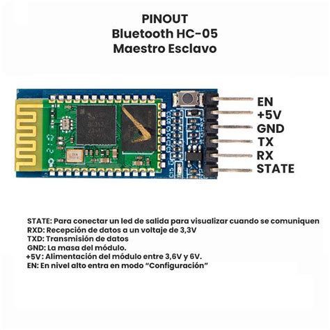 Bluetooth Hc 05 Maestro Esclavo 6 Pines Aelectronics