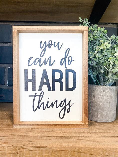 You Can Do Hard Things Motivational Sign Classroom Decor Etsy