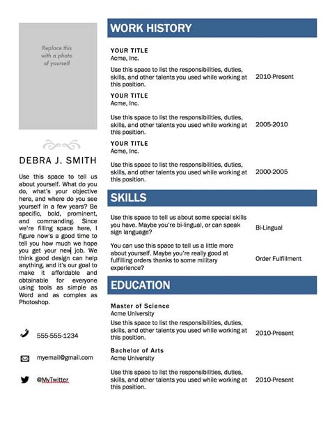 Modern Resume Template For Microsoft Word — Superpixel
