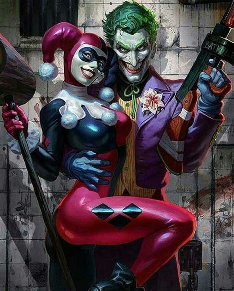 The Joker And Harley Quinn Harley Quinn Et Le Joker Harley Quinn Drawing Harley Quinn Artwork
