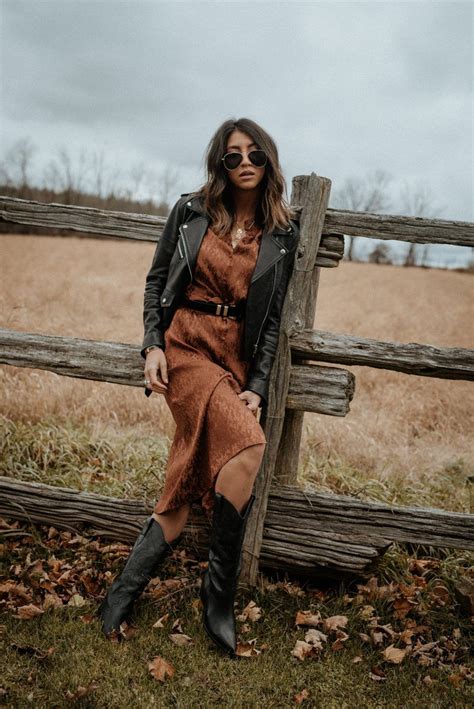 A Dress For The Winter Western Dress With Boots Western Boot Outfit