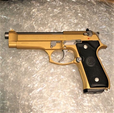 Beretta 92 Inox Gold Custom 9mm Wild West
