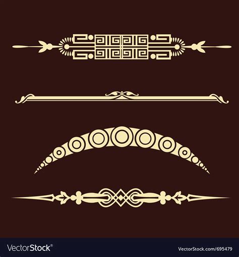 Decor Elements Royalty Free Vector Image Vectorstock