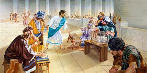 Jésus Purifie De Nouveau Le Temple Vie De Jésus