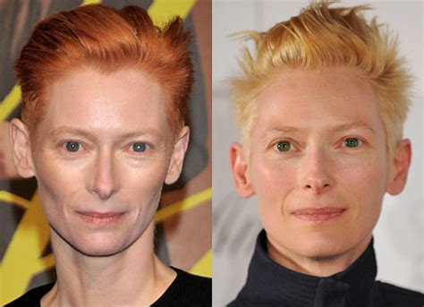 Tilda Swinton Blond And Red Hair Pictures Popsugar Beauty