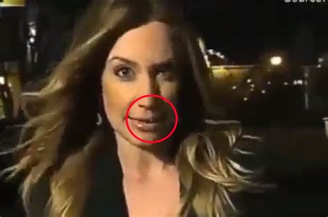 Video Reporter Swallows Her Own Trail Of Snot On Live Tv Daily Star