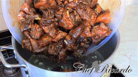 Cover and cook on low for 4 hours or until chicken is cooked through and potatoes are tender (this could take up to 6 hours depending on the temperature of your *i have cooked this stew on the stove top and it works just as well! Stew Chicken Recipe Home Make From Chef Ricardo Cooking ...