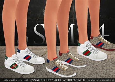 Gucci Ace Leather Sneaker For The Sims 4 Spring4sims Js Sims 4 Js