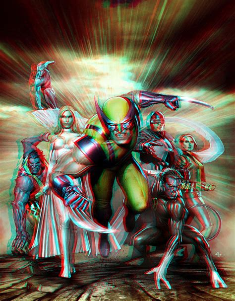 Wolverine And The X Men In 3d Anaglyph By Xmancyclops On Deviantart