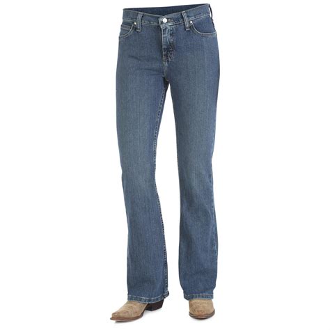 As Real As Wrangler Misses Classic Fit Boot Cut Jeans Mg Wash 670758