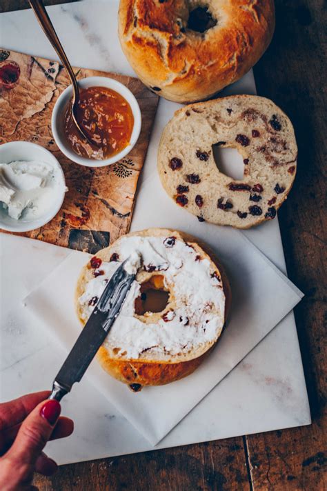 Cinnamon Raisin Bagels Recipe For Breakfast Table Klara`s Life