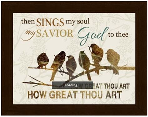 Then Sings My Soul My Savior God To Thee Religious Art Framed