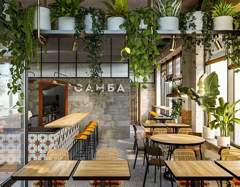Samba Cafe Interior Cafe Shop Design Bistro Interior Coffee Shops