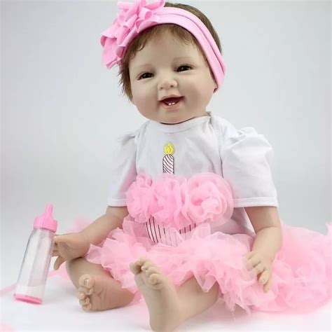 boneca bebe reborn bailarina 55cm realista pronta entrega mercado livre