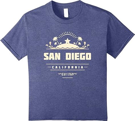 San Diego California Tshirt Top For Men Women Kids Clothing