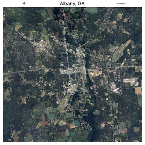 Aerial Photography Map Of Albany Ga Georgia