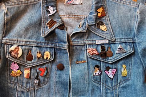 Diy How To Customize Your Denim Jacket With Pins Skinny Dip