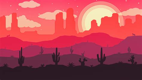 2048x1152 Desert Vector Art 2048x1152 Resolution Wallpaper Hd Vector