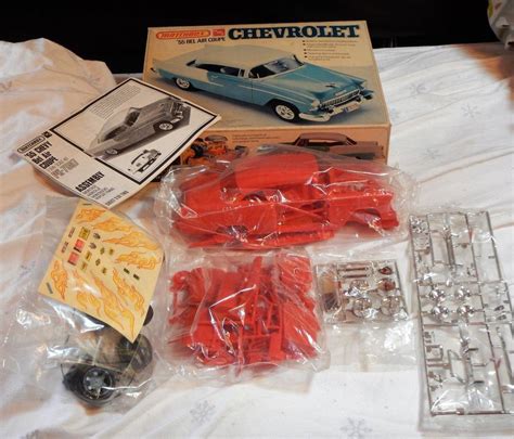 Vintage Matchbox Amt Plastic Model Kit 1955 Chevrolet Bel Air Coupe 1