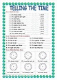ENGLISH 1º ESO: Telling the time in English