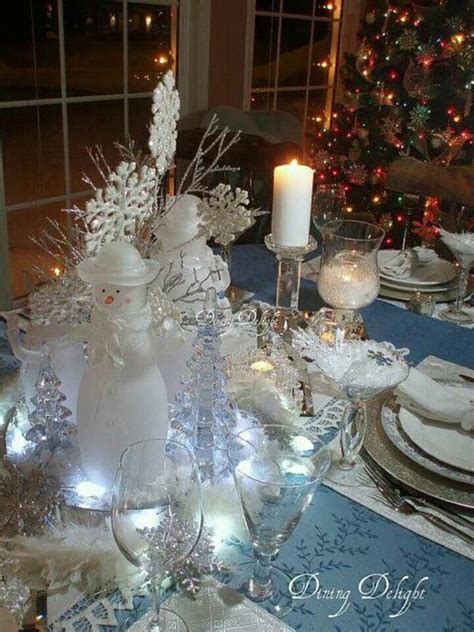 Silver Christmas Decorations White Christmas Decor Christmas Table