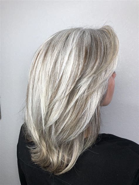 Pin Em Gray Hair Highlights