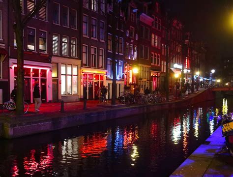 Amsterdam Red Light District Map Windows Bars Sex Shows