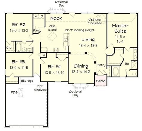 New 4 Bedroom Ranch Style House Plans New Home Plans Design