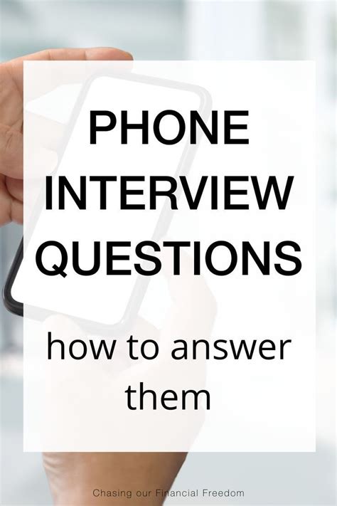 14 Common Phone Interview Questions And Best Answers Flexmyfinances