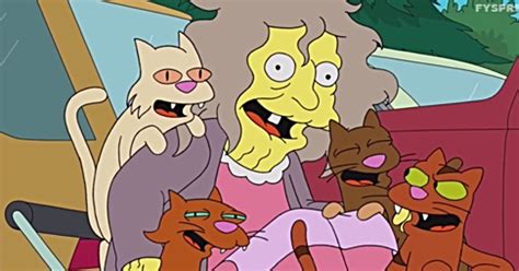 Los Simpson La Trágica Historia De La Loca De Los Gatos Uno De Icónicos Personajes De La