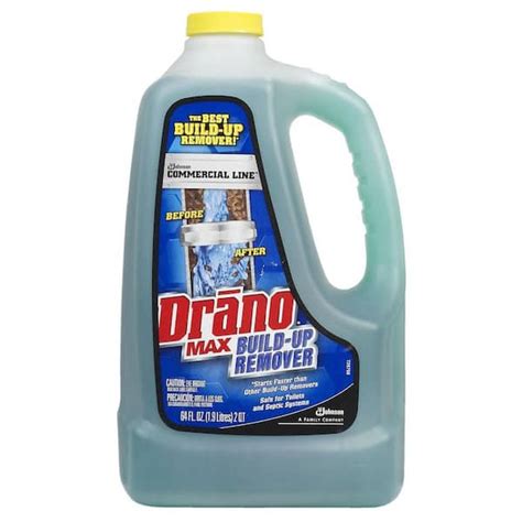 Drano 64 Oz Max Commercial Line Drain Build Up Remover 4 Pack 70240