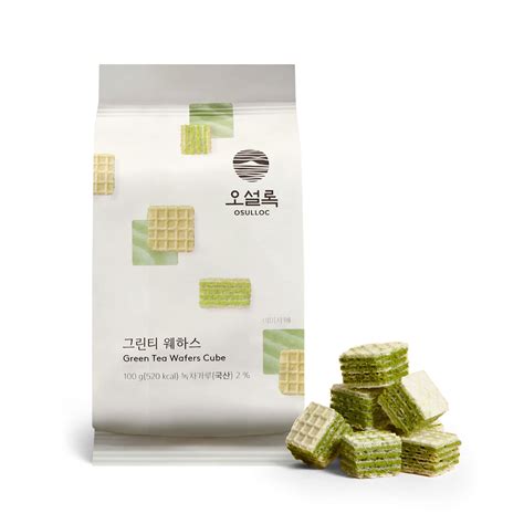 Buy OSULLOC Green Tea Wafers Cookies 3 52oz 100g Korean Matcha