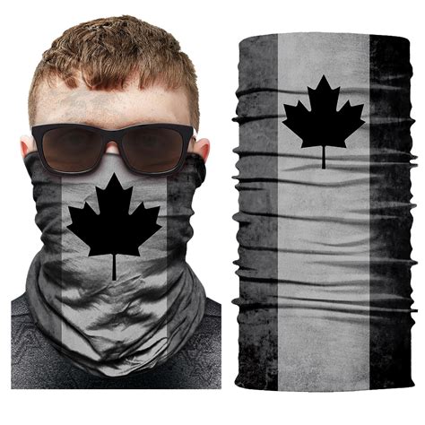 BLACKOUT Canada FLAG Neck Gaiter Bandana Face SCARF Balaclava Headwear Fishing EBay