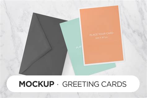 greeting cards mockup print mockups creative market