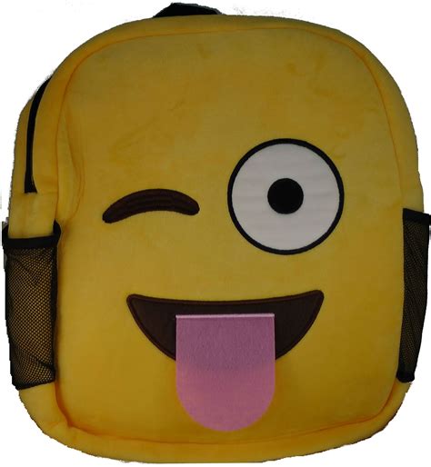 Emoji Bags For Kids An Emoji Backpack With A Winking Smiling Face