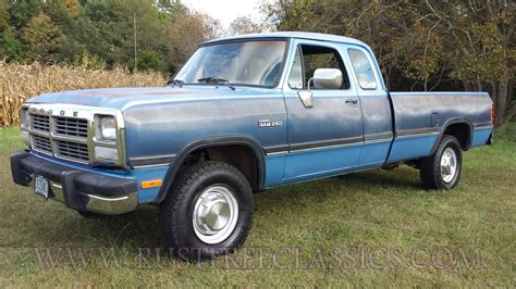 1991 Dodge W250 Extended Cab 4x4 91 Power Ram