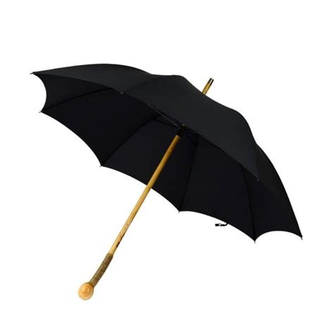 Ash Knob Solid Stick Umbrella