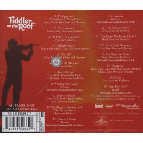 Fiddler On The Roof Original Motion Picture Soundtrack 30th