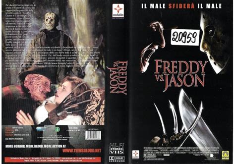 Freddy Vs Jason On Media Films Home Entertainment Italy Vhs Videotape