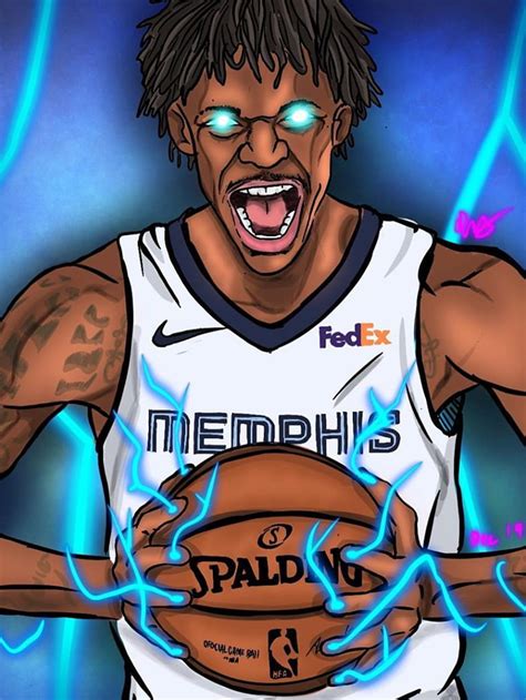 Get Your Nba Jersey T Ja Morant Drawingartwork 1080x1080 For Your