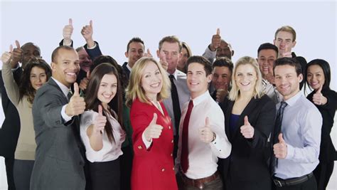 Portrait Of A Large Group Of Happy And Diverse Business People Standing