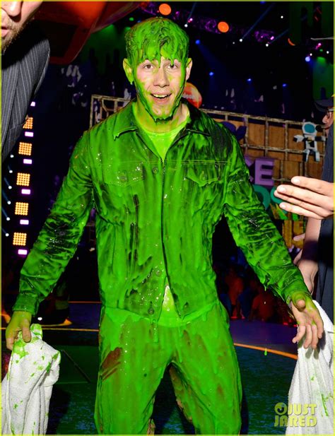 Nick Jonas Gets Slimed And Attempts To Hug Girlfriend Olivia Culpo At