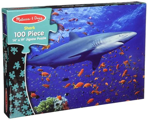 Shark Jigsaw Puzzle Melissa And Doug 100 Pieces Ages 6 Made In Usa