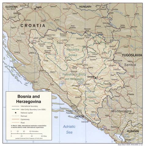 Bosna A Hercegovina Mapa Bosny Ck Mundo